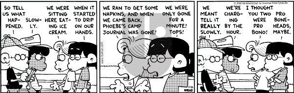 FoxTrot on Monday June 26, 2000 Comic Strip