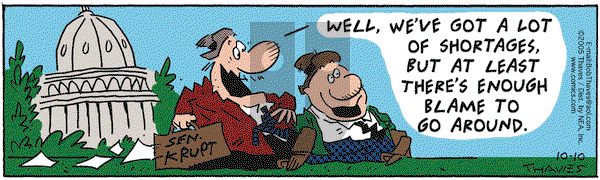 Frank and Ernest on Monday October 10, 2005 Comic Strip