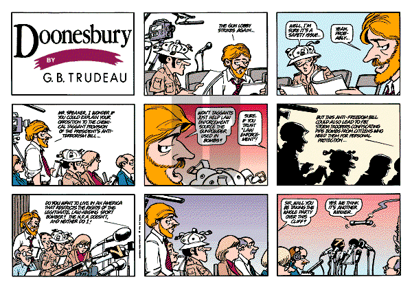 Doonesbury - Sunday September 22, 1996 Comic Strip