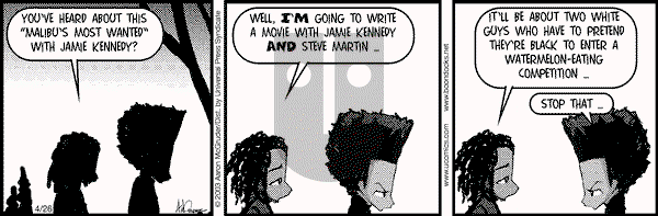The Boondocks on Saturday November 27, 2010 Comic Strip