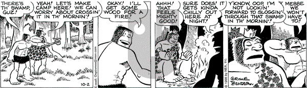 Alley Oop on Friday October 2, 1998 Comic Strip