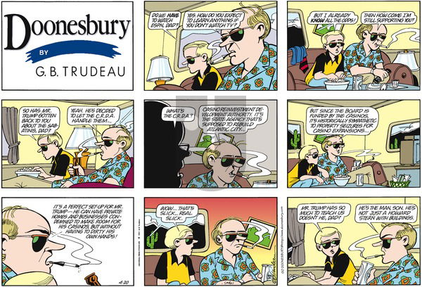 Doonesbury on Sunday April 20, 1997 Comic Strip