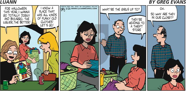Luann - Sunday October 26, 2014 Comic Strip