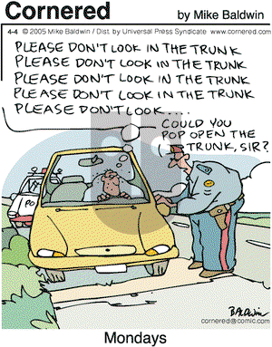 Cornered on Monday April 4, 2005 Comic Strip