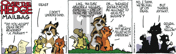Over the Hedge on Friday January 18, 2008 Comic Strip
