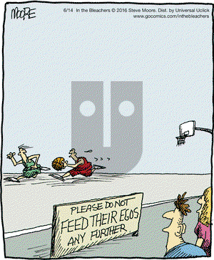 In the Bleachers on Tuesday June 14, 2016 Comic Strip