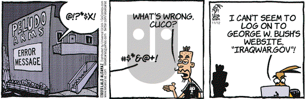 La Cucaracha on Tuesday November 12, 2013 Comic Strip