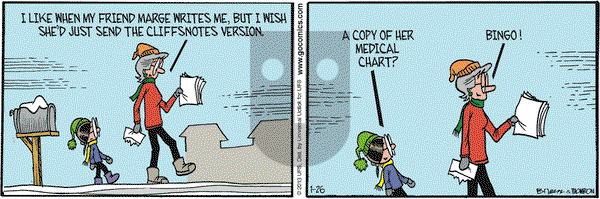 Grand Avenue on Saturday January 26, 2013 Comic Strip