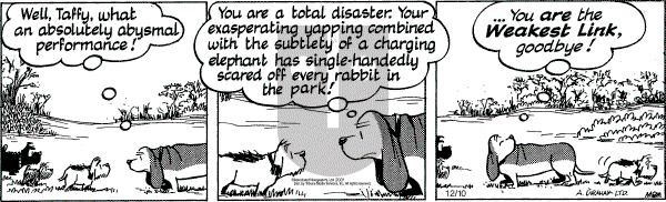 Fred Basset on Monday December 10, 2001 Comic Strip