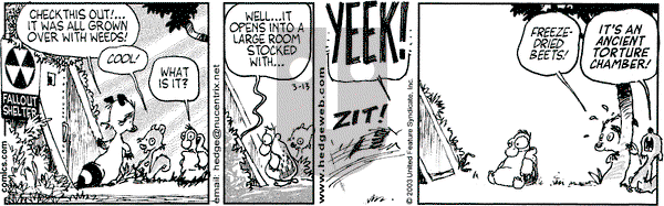 Over the Hedge on Thursday March 13, 2003 Comic Strip