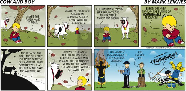 Cow and Boy Classics on Sunday November 11, 2007 Comic Strip