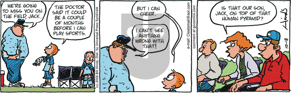Cleats on Saturday October 18, 2008 Comic Strip