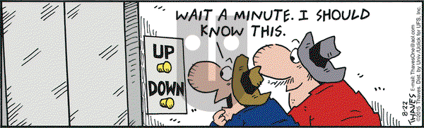 Frank and Ernest on Saturday August 22, 2015 Comic Strip