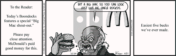 The Boondocks on Thursday November 22, 2012 Comic Strip