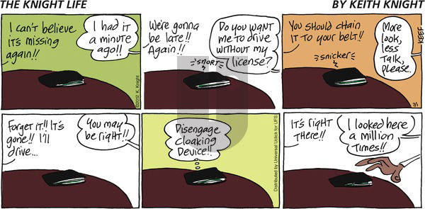 The Knight Life on Sunday July 1, 2012 Comic Strip