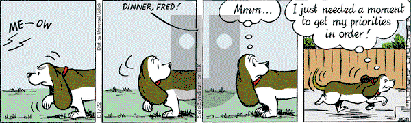 Fred Basset on Thursday January 22, 2015 Comic Strip