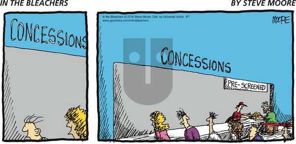In the Bleachers on Sunday August 7, 2016 Comic Strip