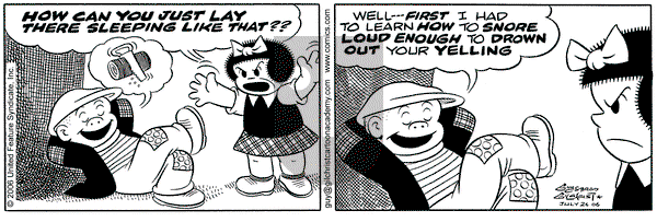 Nancy on Sunday September 24, 2006 Comic Strip