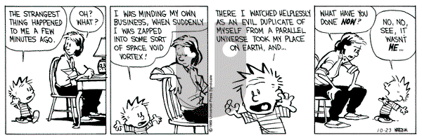 Calvin and Hobbes on Monday October 23, 1989 Comic Strip
