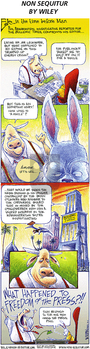 Non Sequitur on Sunday July 1, 2001 Comic Strip