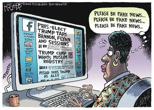 Rob Rogers on Sunday November 20, 2016 Comic Strip