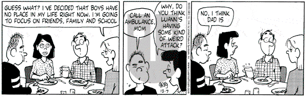 Luann on Thursday December 7, 2000 Comic Strip