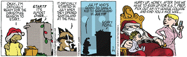 Over the Hedge on Saturday November 24, 2007 Comic Strip