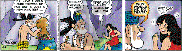 Alley Oop on Saturday February 3, 2018 Comic Strip