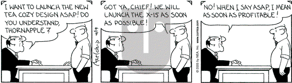 The Born Loser on Tuesday April 19, 2005 Comic Strip