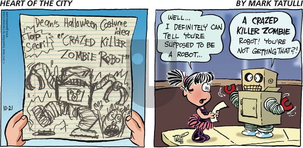 Heart of the City on Sunday October 21, 2012 Comic Strip