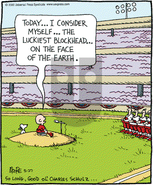 In the Bleachers on Saturday May 27, 2000 Comic Strip