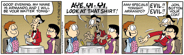 Garfield on Thursday May 10, 2007 Comic Strip