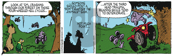 Over the Hedge on Monday October 16, 2006 Comic Strip