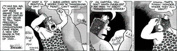 Alley Oop on Thursday November 23, 2006 Comic Strip