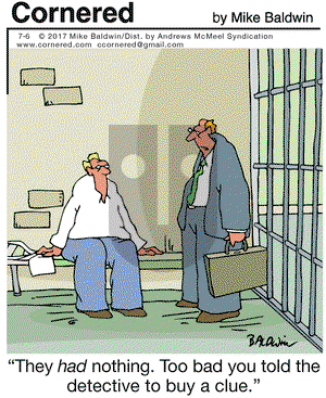 Cornered on Thursday July 6, 2017 Comic Strip