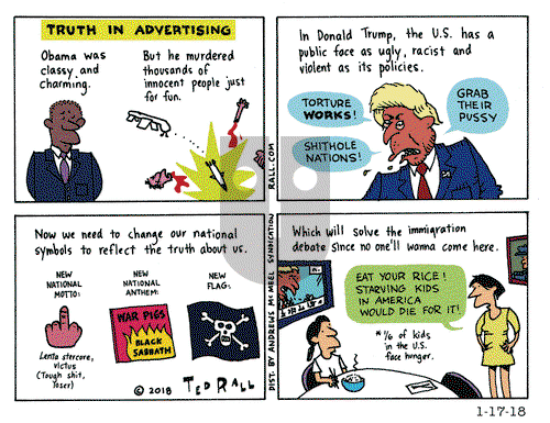 Ted Rall on Wednesday January 17, 2018 Comic Strip