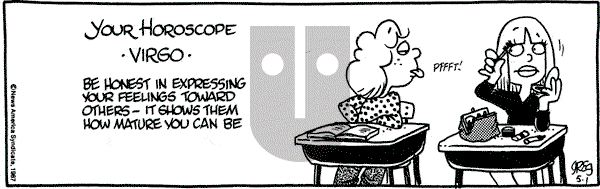 Luann on Friday May 1, 1987 Comic Strip