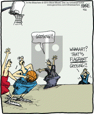 In the Bleachers on Thursday April 2, 2015 Comic Strip