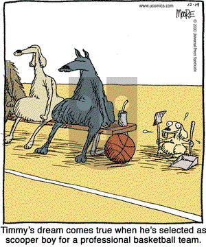 In the Bleachers on Tuesday December 19, 2000 Comic Strip