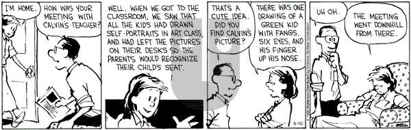 Calvin and Hobbes - Thursday September 10, 2020 Comic Strip
