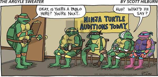 The Argyle Sweater on Sunday May 18, 2014 Comic Strip