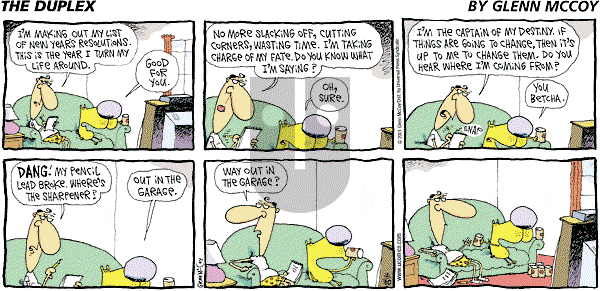 The Duplex on Sunday December 30, 2001 Comic Strip
