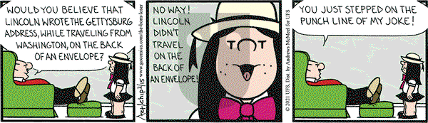 The Born Loser on Monday February 15, 2021 Comic Strip