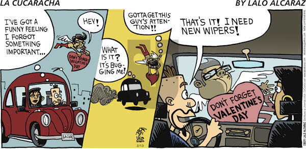 La Cucaracha on Sunday February 13, 2011 Comic Strip