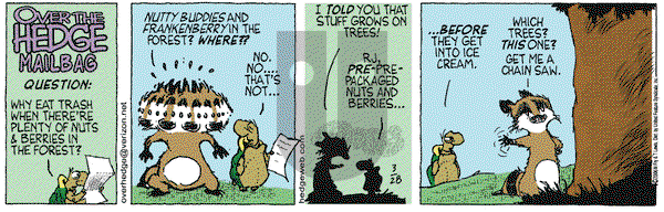 Over the Hedge on Tuesday March 28, 2006 Comic Strip
