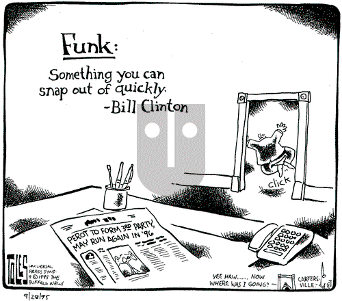 Tom Toles on Thursday November 2, 1995 Comic Strip