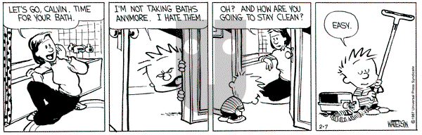 Calvin and Hobbes on Saturday February 7, 1987 Comic Strip