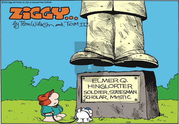 Ziggy on Sunday March 29, 2009 Comic Strip