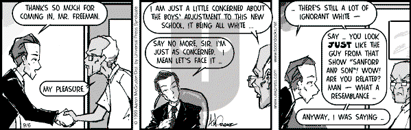The Boondocks on Monday April 9, 2007 Comic Strip