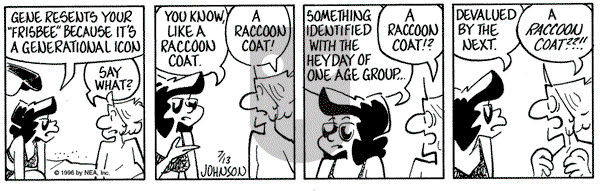 Arlo and Janis on Saturday July 13, 1996 Comic Strip